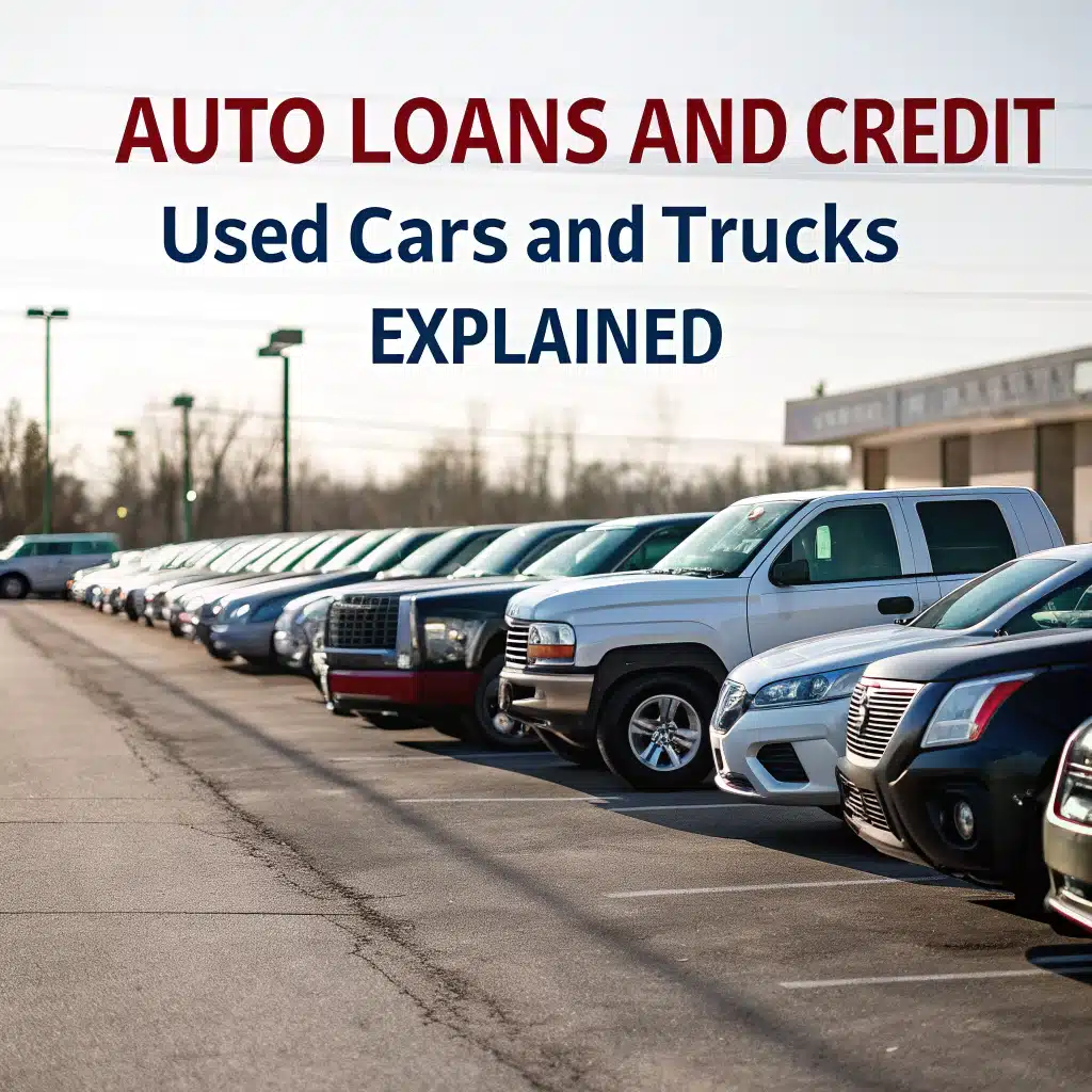 Auto Loans and Credit Used Cars and Trucks Explained